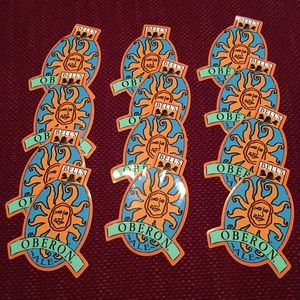 12 Oberon Stickers